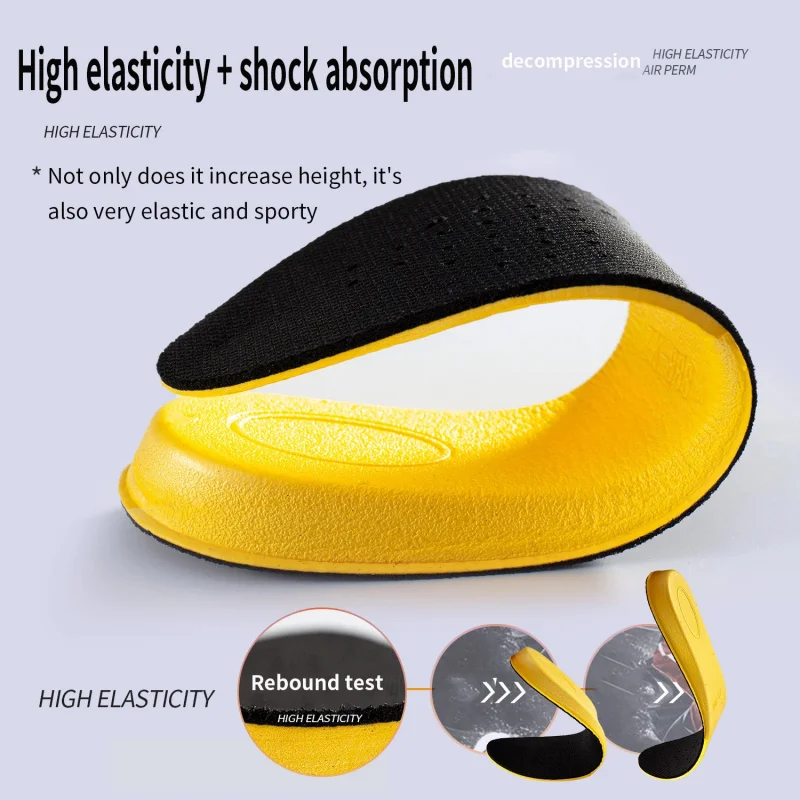 Yellow Invisiable Height Increase Insoles for Women Men Heel Lift Shoes Sole Pad Breathable Shock Absorption Feet Care Cushion
Yellow Invisiable Height Increase Insoles for Women Men Heel Lift Shoes Sole Pad Breathable Shock Absorption Feet Care Cushion
