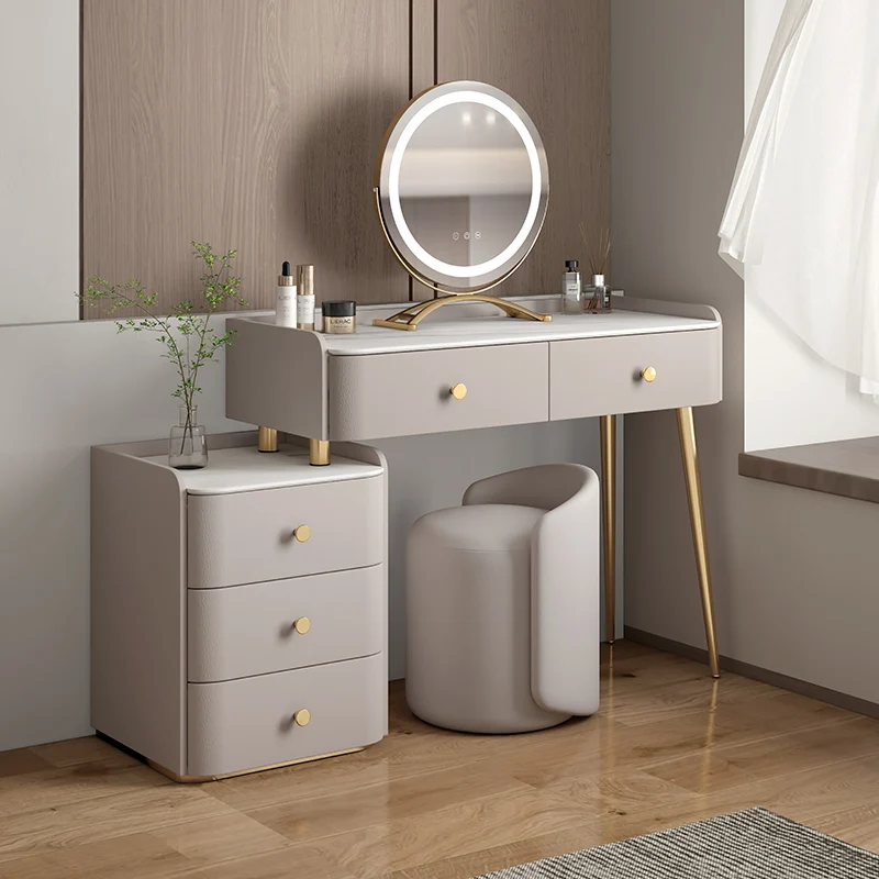 Nordic Modern Vanity Table Girls Luxury Dresser Salon Vanity Table Mirror Drawers Tocador De Maquillaje Bedroom Furniture
Nordic Modern Vanity Table Girls Luxury Dresser Salon Vanity Table Mirror Drawers Tocador De Maquillaje Bedroom Furniture
