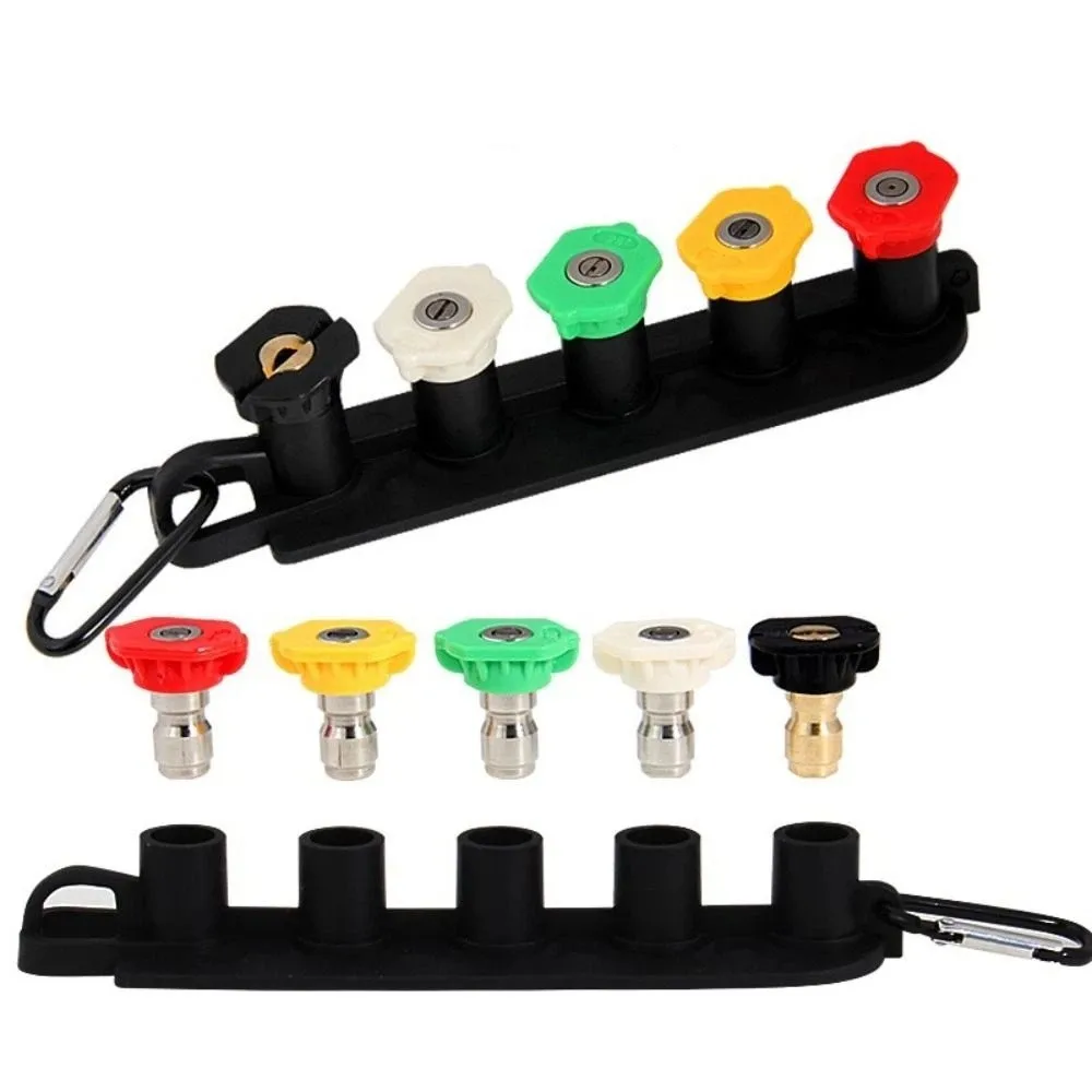 5/7 PCS 5/7-Piece Set Washer Nozzle Tip Set 1/4 Inch Quick Connector Quick Connect Pressure Washer Nozzle Tip Nozzle Holder
5/7 PCS 5/7-Piece Set Washer Nozzle Tip Set 1/4 Inch Quick Connector Quick Connect Pressure Washer Nozzle Tip Nozzle Holder