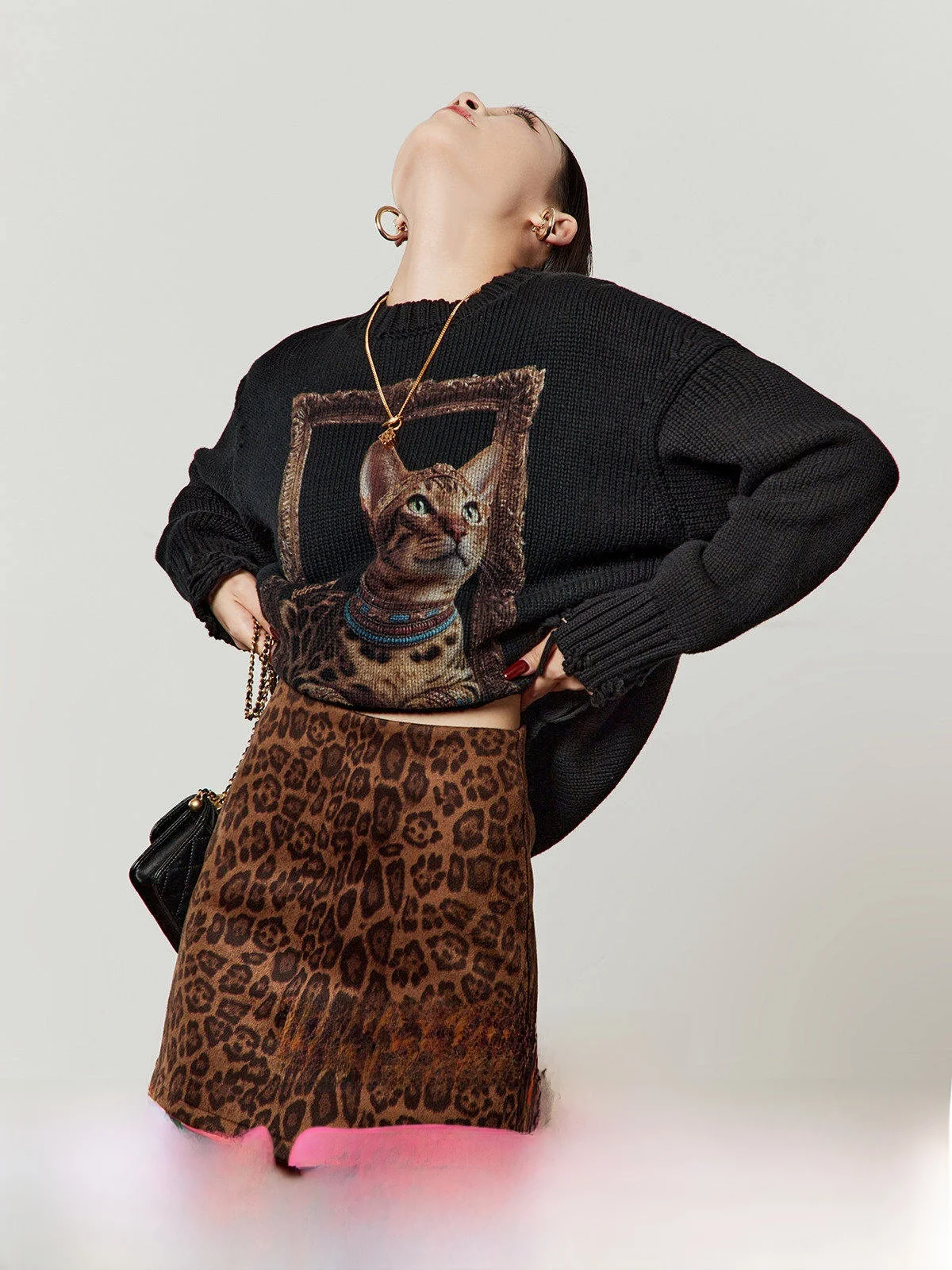 Bla Knitted Loose Women's Sweater Frame Leopard Print Spring 2026 Vintage Sle Commute Faion Long Sve ort Length
Bla Knitted Loose Women's Sweater Frame Leopard Print Spring 2026 Vintage Sle Commute Faion Long Sve ort Length
