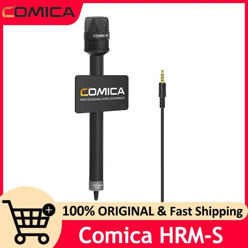 Comica HRM-S Reporter/Interview Microphone for Smartphone Dslr Camera, Handheld Mic For Speech/Karaoke
Comica HRM-S Reporter/Interview Microphone for Smartphone Dslr Camera, Handheld Mic For Speech/Karaoke