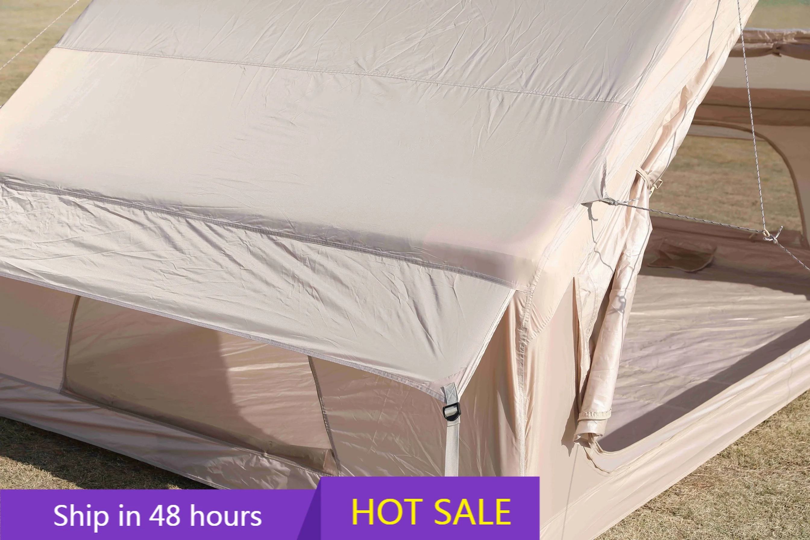 Large 6.3 ㎡ Outdoor Camping Inflatable Tent One Bedroom One Living Room Portable Quick Opening PVC Equipment Rainproof Overnight
Large 6.3 ㎡ Outdoor Camping Inflatable Tent One Bedroom One Living Room Portable Quick Opening PVC Equipment Rainproof Overnight