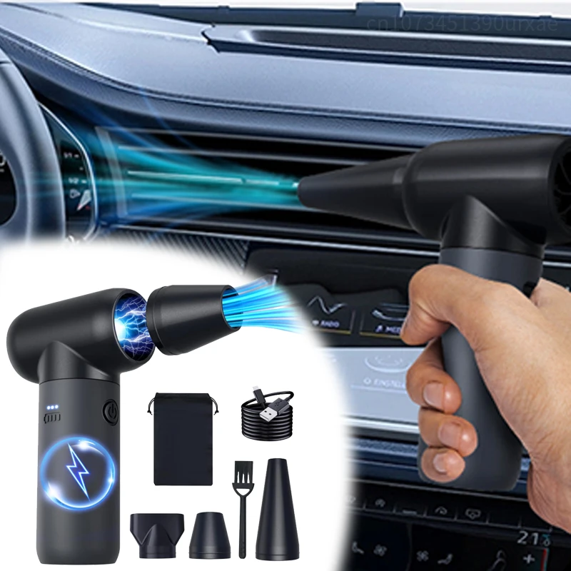 180000RPM Brushless Jet Fan High Power Turbofan for Car Dry Keyboard Computer Cleaning Hair Dry High-Performance Electric Blower
180000RPM Brushless Jet Fan High Power Turbofan for Car Dry Keyboard Computer Cleaning Hair Dry High-Performance Electric Blower
