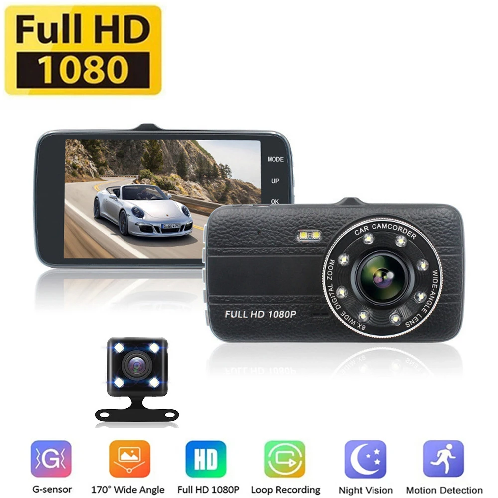 Car DVR Full HD 1080P Dash Cam Rear View Vehicle Video Recorder Night Vision Auto Dashcam Black Box Car Accessories Registrator
Car DVR Full HD 1080P Dash Cam Rear View Vehicle Video Recorder Night Vision Auto Dashcam Black Box Car Accessories Registrator