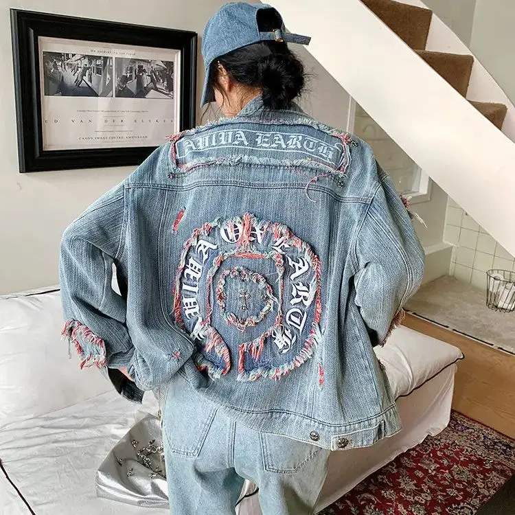 Three-Dimensional Embroidered Denim Jacket 2024 Autumn New Retro Hong Kong Style Heavy Industry Niche Design Loose Top
Three-Dimensional Embroidered Denim Jacket 2024 Autumn New Retro Hong Kong Style Heavy Industry Niche Design Loose Top