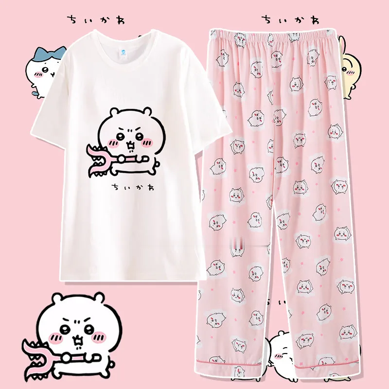 Hot Summer New Anime Cute Chiikawa Women Pajama Cartoon Kawaii Pajama Sets 2Pcs Sweet Girl Home Wear Student Short Sleeve Pants
Hot Summer New Anime Cute Chiikawa Women Pajama Cartoon Kawaii Pajama Sets 2Pcs Sweet Girl Home Wear Student Short Sleeve Pants