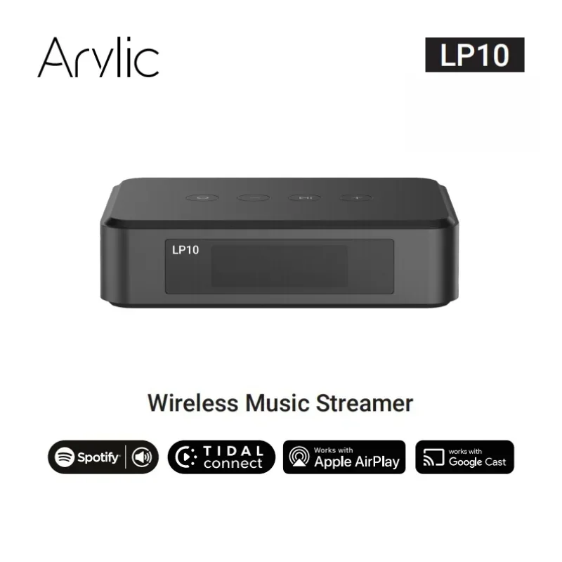 Arylic LP10 Wireless Music Streamer with Google Cast Stream from favorite APP Display Panel Digital & Analog Output Multiroom
Arylic LP10 Wireless Music Streamer with Google Cast Stream from favorite APP Display Panel Digital & Analog Output Multiroom