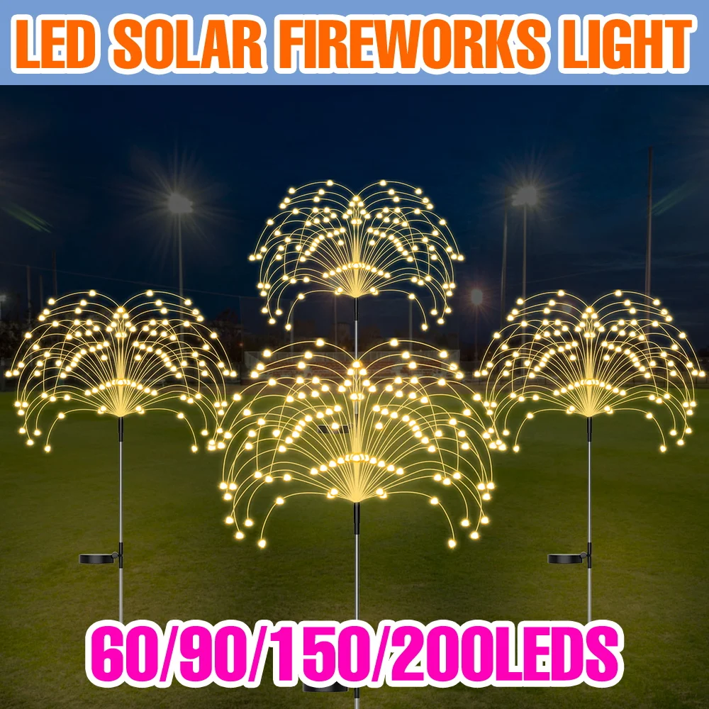 LED Solar Lamp Outdoor Waterproof Firework Fairy Flash Dandelion Lawn Light Garden Courtyard Balcony Christmas Decor Lighting
LED Solar Lamp Outdoor Waterproof Firework Fairy Flash Dandelion Lawn Light Garden Courtyard Balcony Christmas Decor Lighting