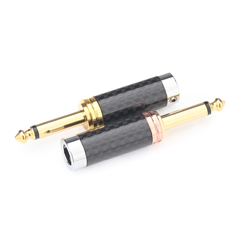 4PCS HiFi 6.5mm Plug High Quality Carbon Fiber Gold Plated 6.5 TS Jack Connector for Earphone Audio Cable
4PCS HiFi 6.5mm Plug High Quality Carbon Fiber Gold Plated 6.5 TS Jack Connector for Earphone Audio Cable