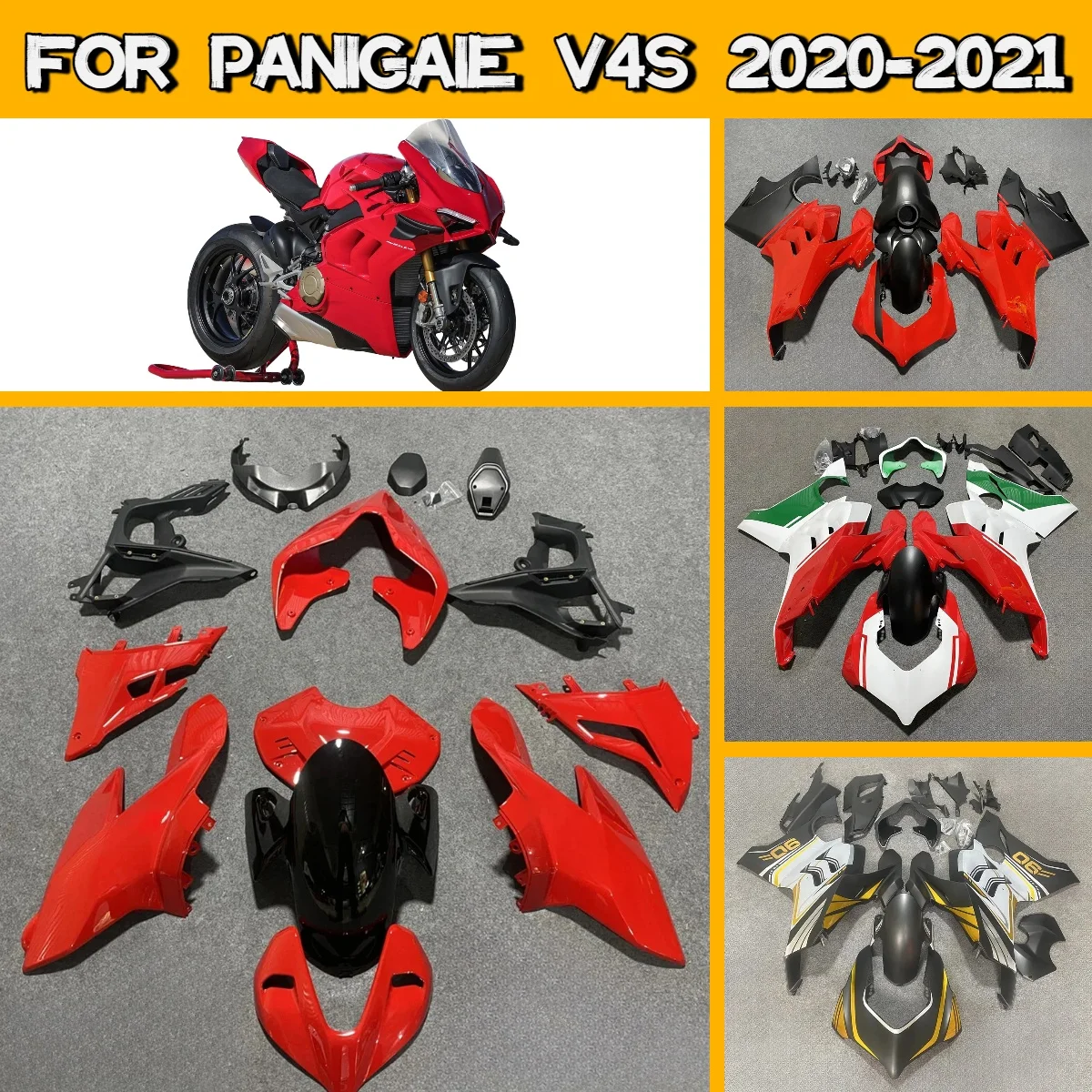Advanced Fairing Kit for 2020 2021 Ducati Panigaie V4S New Injection Accessories Custom Fairings 20 21 Panigaie V4S
Advanced Fairing Kit for 2020 2021 Ducati Panigaie V4S New Injection Accessories Custom Fairings 20 21 Panigaie V4S
