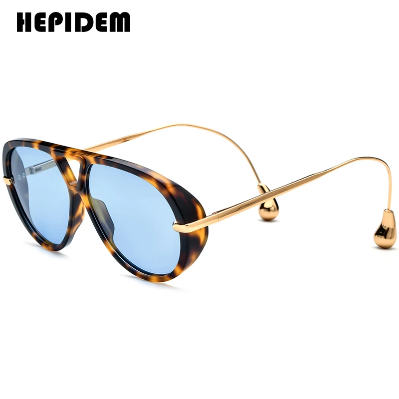 HEPIDEM Acetate Metal Polarized Sunglasses for Women Famous Brand Designer Glasses Big Size Pilot Sun Glasses for Men BV 1273
HEPIDEM Acetate Metal Polarized Sunglasses for Women Famous Brand Designer Glasses Big Size Pilot Sun Glasses for Men BV 1273