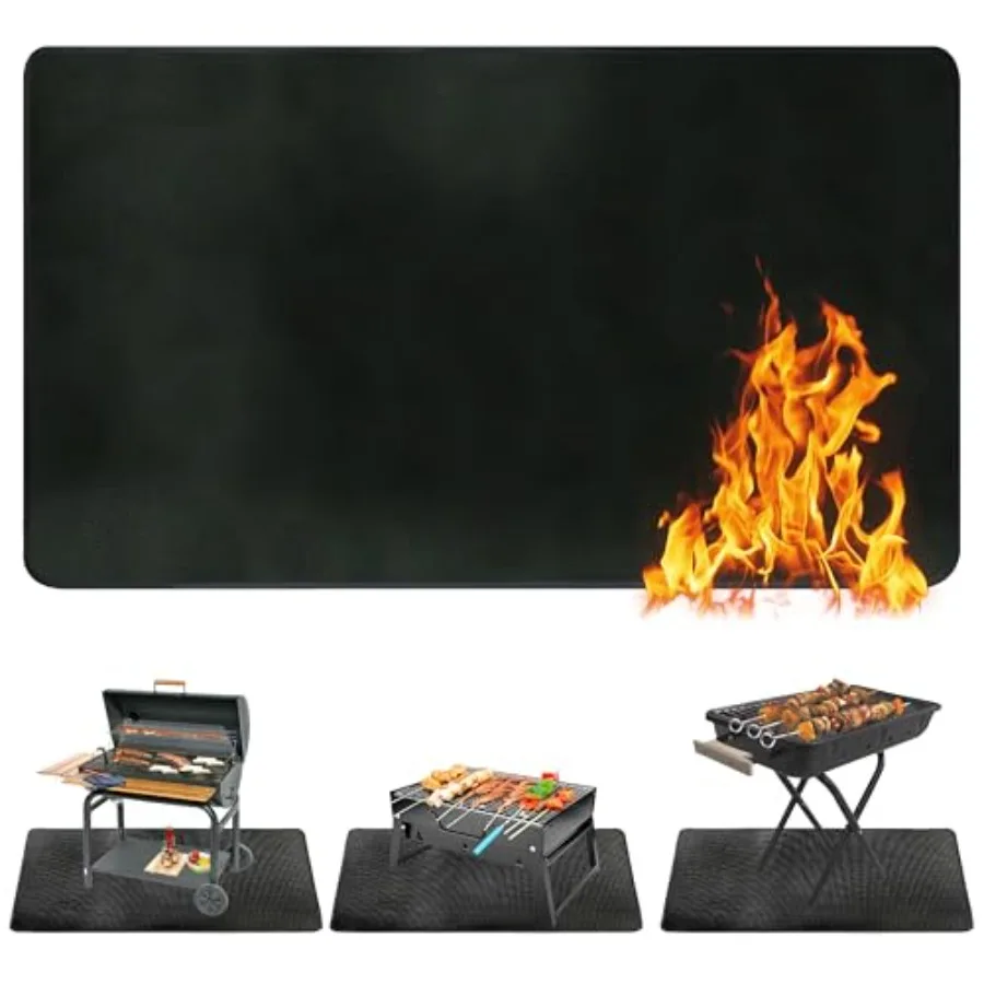 Ogrmar 48 x 30 Inch Under Grill Mats for Outdoor Grill, Indoor Fire Pit/Fireplace Mat, Waterproof Oil-Proof Grill Floor Pads, B
Ogrmar 48 x 30 Inch Under Grill Mats for Outdoor Grill, Indoor Fire Pit/Fireplace Mat, Waterproof Oil-Proof Grill Floor Pads, B