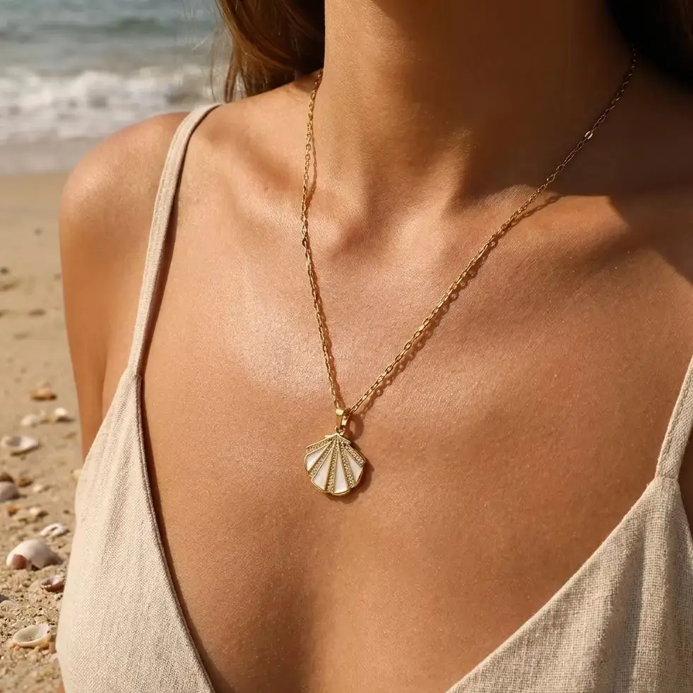 Stainless Steel Inlaid Zircon Sea Shell Pendant Necklace For Women Ocean Series Lobster Crab Fish Choker Beach Party Jewelry
Stainless Steel Inlaid Zircon Sea Shell Pendant Necklace For Women Ocean Series Lobster Crab Fish Choker Beach Party Jewelry