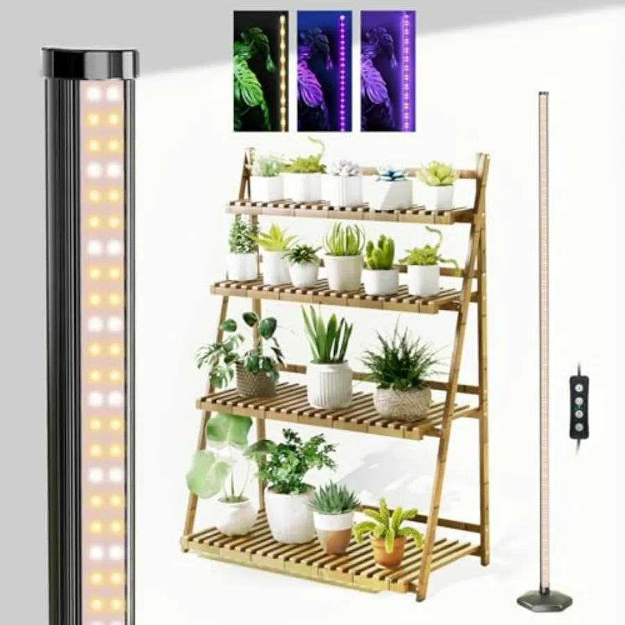 Vertical Full Spectrum Grow Light for Indoor Plants 65 Inch with Timer 192 LEDs 42W 3 Light Modes 5-Level Dimmable Wide Coverag
Vertical Full Spectrum Grow Light for Indoor Plants 65 Inch with Timer 192 LEDs 42W 3 Light Modes 5-Level Dimmable Wide Coverag
