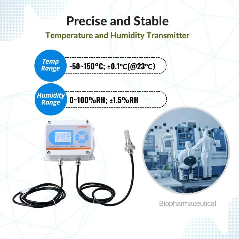 HG808-C SS Probe -50 To 150℃ Precise Stable RS485 4-20ma 0-5V 0-10V Temperature And Humidity Transmitter
HG808-C SS Probe -50 To 150℃ Precise Stable RS485 4-20ma 0-5V 0-10V Temperature And Humidity Transmitter