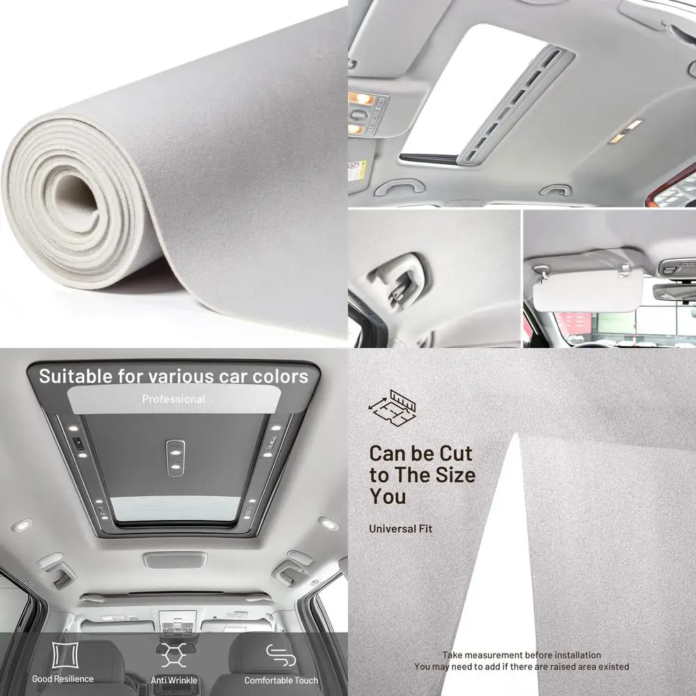 Suede Auto Headliner Fabric 122" L × 60" W Microfiber Velvet with Foam Backing-Tube Packaging-Gray Interior Replacement Material
Suede Auto Headliner Fabric 122" L × 60" W Microfiber Velvet with Foam Backing-Tube Packaging-Gray Interior Replacement Material