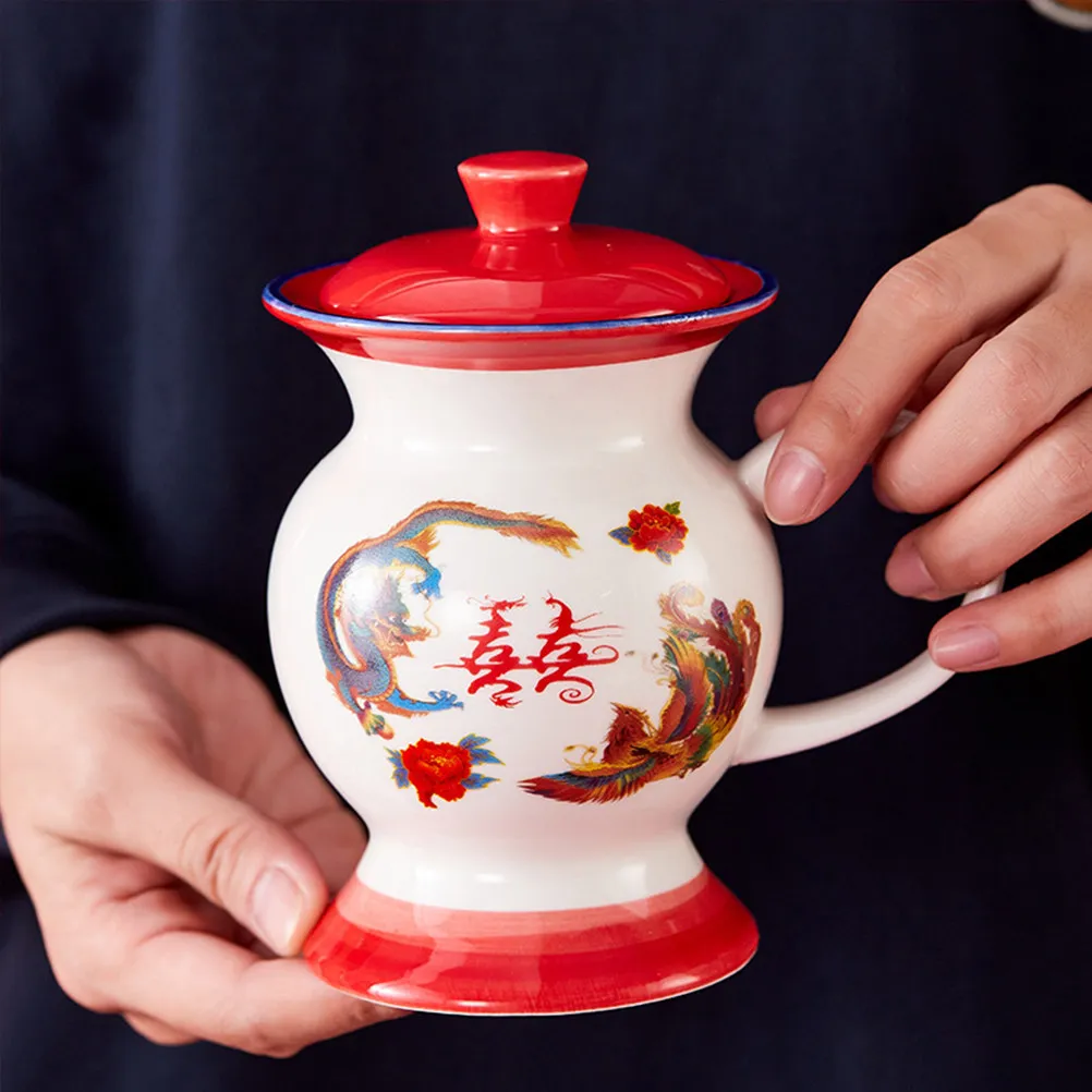 Large Capacity Ceramic Coffee Mug with Lid Creative Tea Cup for Hot Drinks Comfortable Handle Design Ceramic Cup with Lid
Large Capacity Ceramic Coffee Mug with Lid Creative Tea Cup for Hot Drinks Comfortable Handle Design Ceramic Cup with Lid