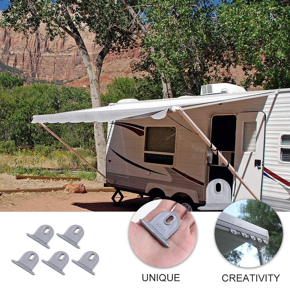 5Pcs Camper Awning Hook Strong Tension Resistant Not Easy to Rust for Motor Home Awning Roller Slot Installation
5Pcs Camper Awning Hook Strong Tension Resistant Not Easy to Rust for Motor Home Awning Roller Slot Installation