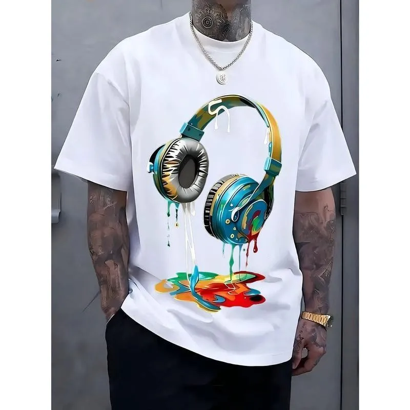 Navy Blue Tee with Bold Headphone Design Casual Fashion Top
Navy Blue Tee with Bold Headphone Design Casual Fashion Top