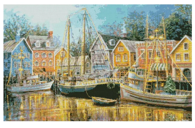 Лодочные отражения, набор для шитья сцены, 18CT, 16CT, 14CT, наборы для вышивки крестом без печати, искусство вышивки, сделай сам, рукоделие ручной работы, домашний декор
Лодочные отражения, набор для шитья сцены, 18CT, 16CT, 14CT, наборы для вышивки крестом без печати, искусство вышивки, сделай сам, рукоделие ручной работы, домашний декор