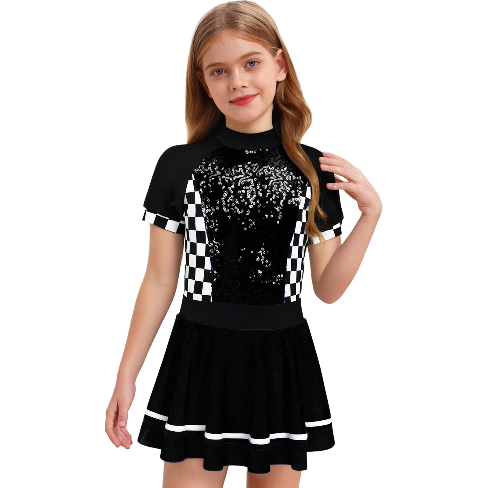 Cool Racing Driver Racer Halloween Carnival Cosplay Costume Checkerboard Shiny Dress for Kart Car Competition Outfits
Cool Racing Driver Racer Halloween Carnival Cosplay Costume Checkerboard Shiny Dress for Kart Car Competition Outfits