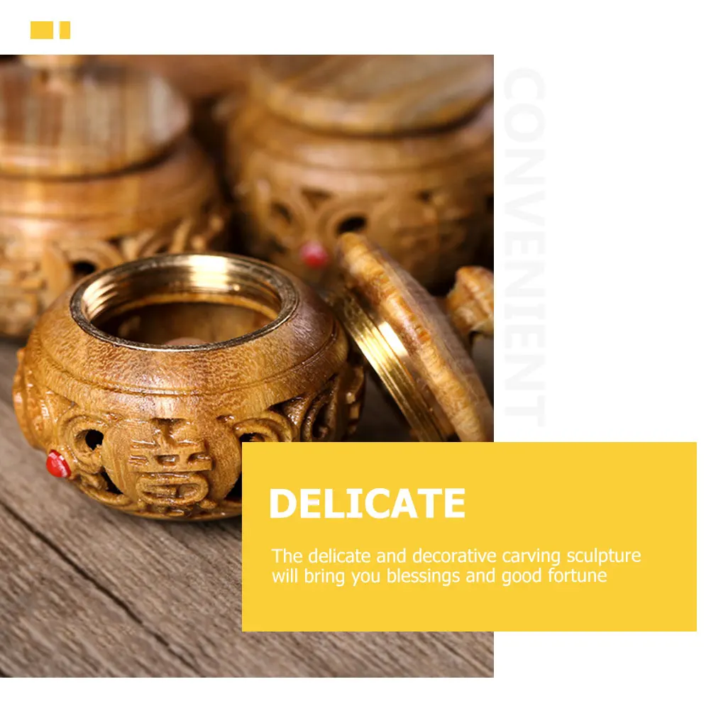 2pcs Carved Wooden Aroma Diffuser Hollow Design Diy Scent Sachet Bottle Incense Balls Holder Portable Fragrance Container For
2pcs Carved Wooden Aroma Diffuser Hollow Design Diy Scent Sachet Bottle Incense Balls Holder Portable Fragrance Container For