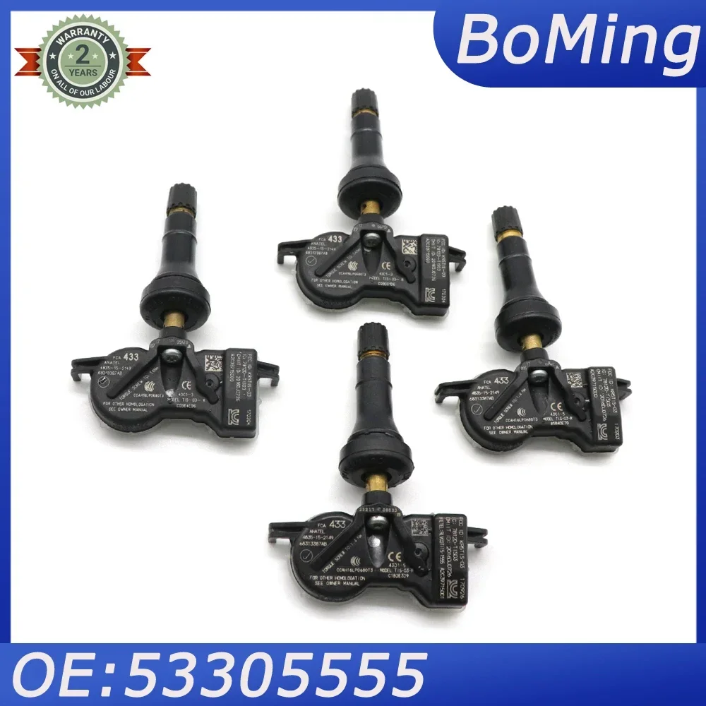 4 шт. новый автомобильный датчик давления в шинах TPMS 53305555 Для Chrysler Pacifica 200 Dodge Durango Dart Jeep Grand Cherokee Fiat 433 МГц
4 шт. новый автомобильный датчик давления в шинах TPMS 53305555 Для Chrysler Pacifica 200 Dodge Durango Dart Jeep Grand Cherokee Fiat 433 МГц