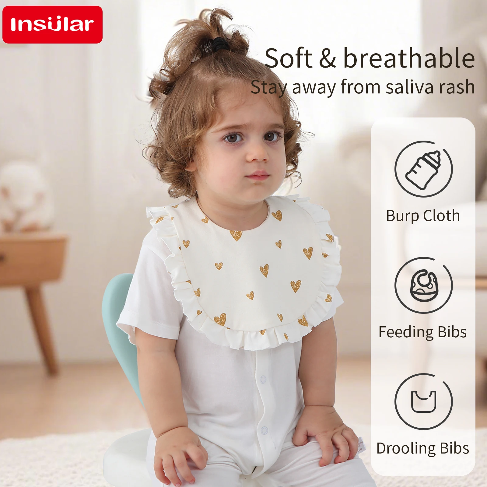 INSULAR Infant Saliva Towel 100% Cotton Baby Bibs Waterproof Kid Soft Burp Cloths Adjustable Child Meal Eating Pocket Boys Girls
INSULAR Infant Saliva Towel 100% Cotton Baby Bibs Waterproof Kid Soft Burp Cloths Adjustable Child Meal Eating Pocket Boys Girls