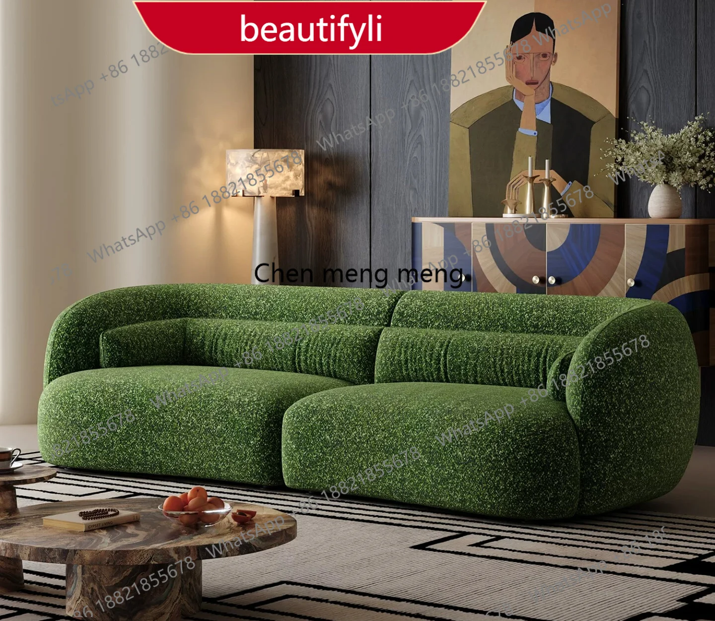 A38 Retro avocado dark green sofa living room small apartment curved medieval removable and washable fabric sofa
A38 Retro avocado dark green sofa living room small apartment curved medieval removable and washable fabric sofa