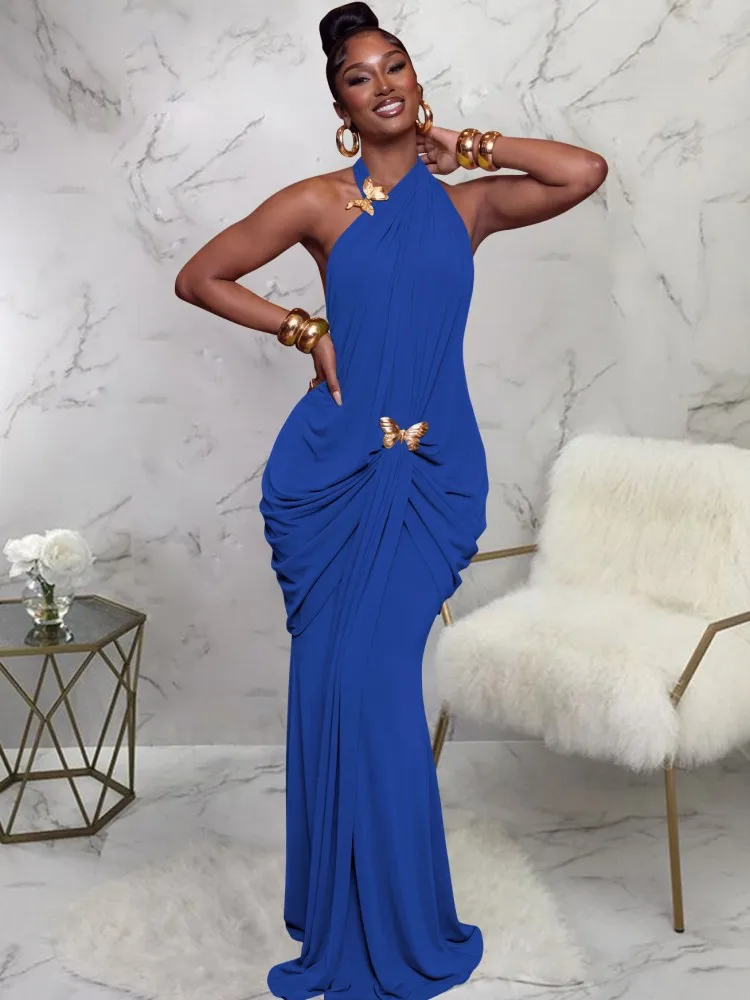 African Dresses For Women Elegant Summer Sleeveless Dashiki Maxi Dress Ladies Traditional African Clothing Fairy Backless Dreaes
African Dresses For Women Elegant Summer Sleeveless Dashiki Maxi Dress Ladies Traditional African Clothing Fairy Backless Dreaes