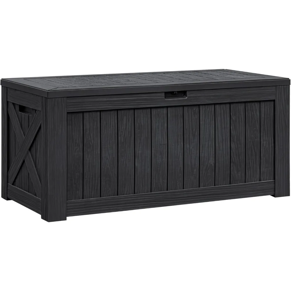 Resin Deck Box 120 Gallon Waterproof Large Outdoor Indoor Storage Box Imitation Wood Resin for Patio Furniture Garden Tools and
Resin Deck Box 120 Gallon Waterproof Large Outdoor Indoor Storage Box Imitation Wood Resin for Patio Furniture Garden Tools and