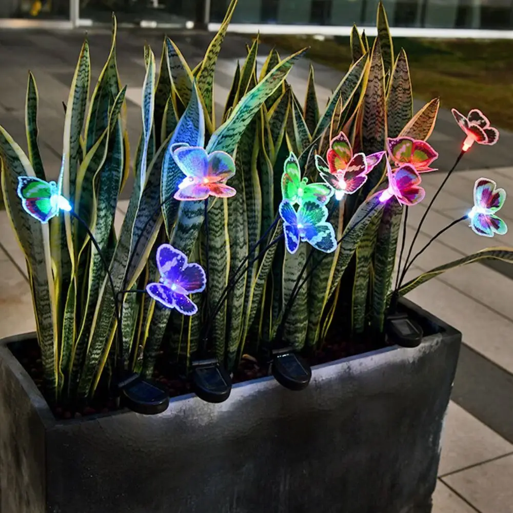 3 Heads Solar Powered Butterfly Lamp RGB Waterproof Garden Floor Lamp Creative Realistic Landscape Lawn Lamp Yard Porch
3 Heads Solar Powered Butterfly Lamp RGB Waterproof Garden Floor Lamp Creative Realistic Landscape Lawn Lamp Yard Porch