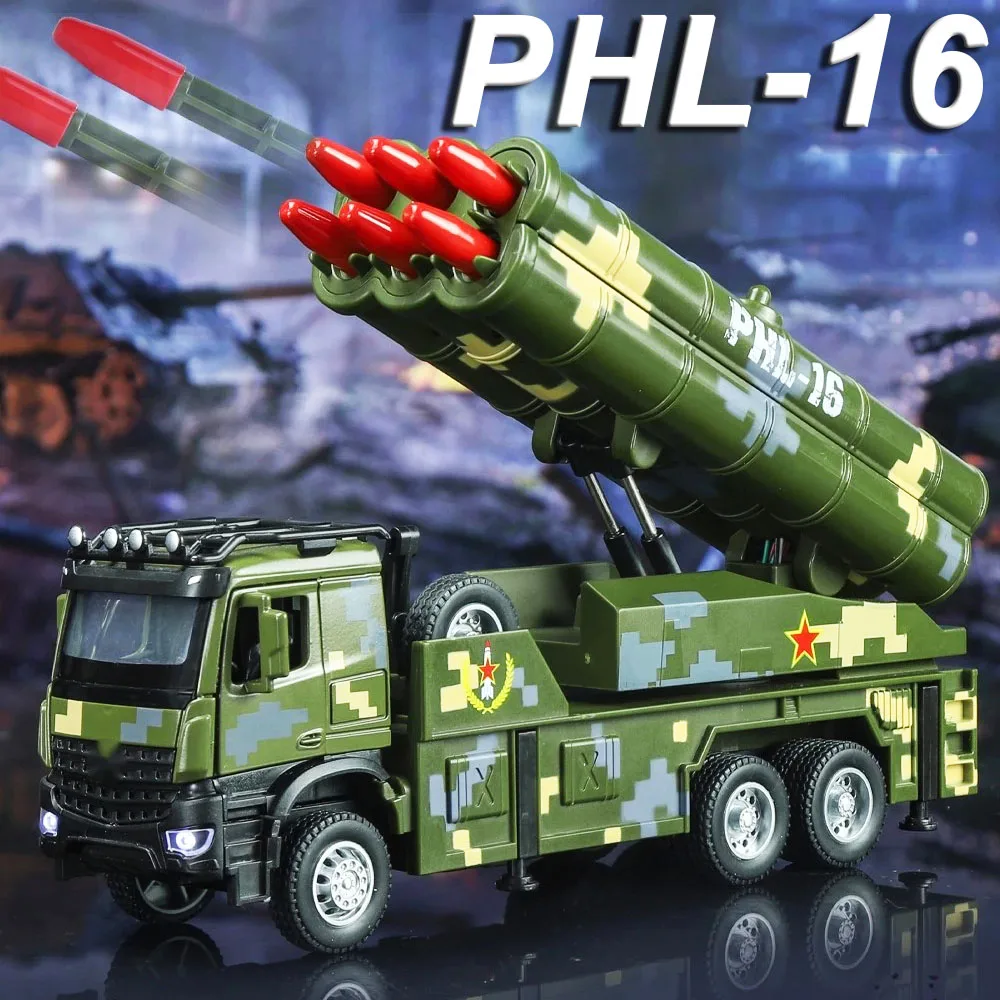 1:32 PHL-16 Rocket Launcher Model Toys Metal Diecast Drone Launch Vehicles Sound Light Doors Opened Pull Back for Boys Gifts
1:32 PHL-16 Rocket Launcher Model Toys Metal Diecast Drone Launch Vehicles Sound Light Doors Opened Pull Back for Boys Gifts