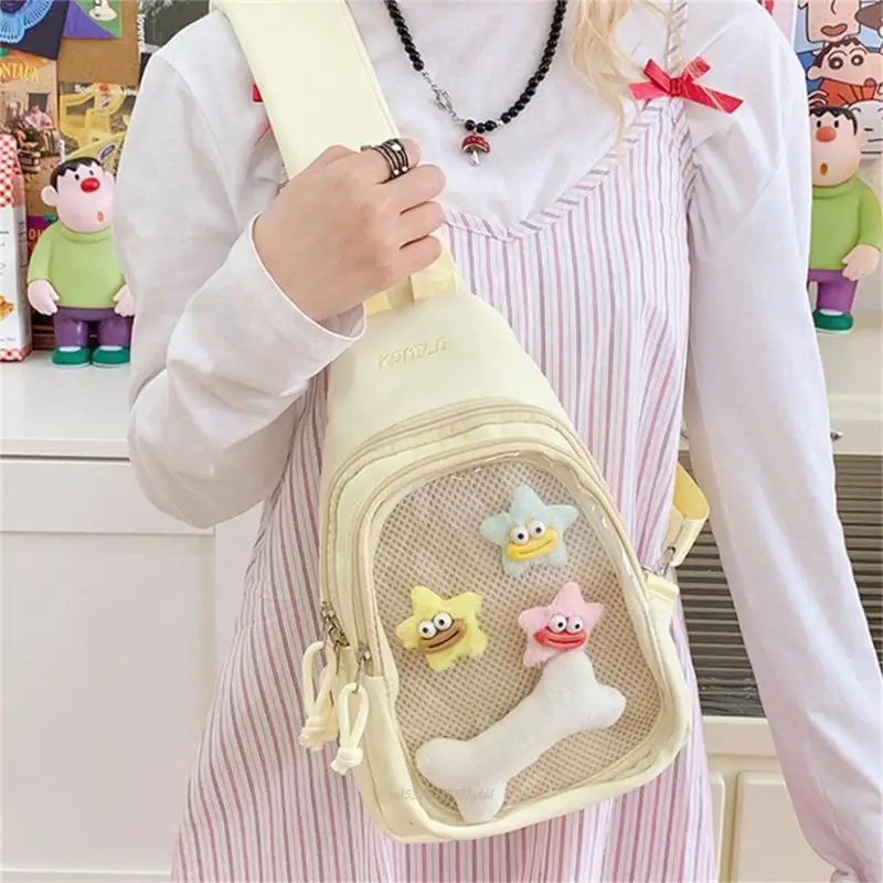 X5XA Fashionable Anime Themed See Through Shoulder Bag Spacious Interior Adjustable Strap Chest Bag For Shopping And Travel
X5XA Fashionable Anime Themed See Through Shoulder Bag Spacious Interior Adjustable Strap Chest Bag For Shopping And Travel