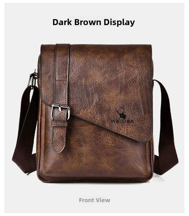 Men's Retro Casual Crossbody Bag Large Capacity Tote Bag Versatile Diagonal Hanging Bag Japanese Style Single Shoulder Bag Men's Retro Casual Crossbody Bag Large Capacity Tote Bag Versatile Diagonal Hanging Bag Japanese Style Single Shoulder Bag