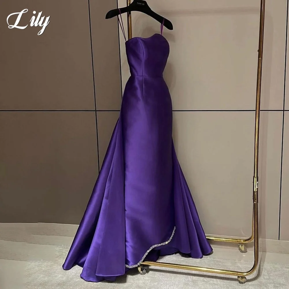 Lily Purple Evening Gown Strapless Sleeveless Elegant Prom Dress with Sequins A-Line Satin Party Dress 프롬 드레스 Customized
Lily Purple Evening Gown Strapless Sleeveless Elegant Prom Dress with Sequins A-Line Satin Party Dress 프롬 드레스 Customized