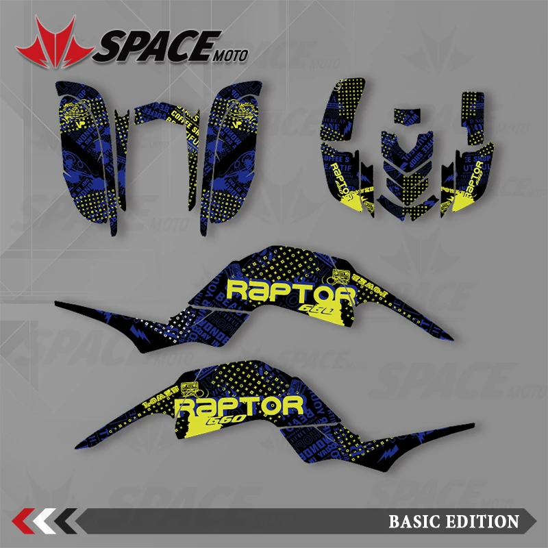 SPACE Custom Motorcycle Graphics Decals Stickers Kits Number Name Background Custom For Yamaha RAPTOR 660
SPACE Custom Motorcycle Graphics Decals Stickers Kits Number Name Background Custom For Yamaha RAPTOR 660