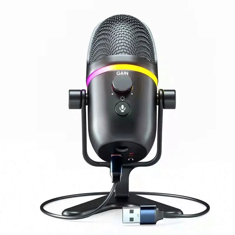 Профессиональный игровой микрофон RGB, подсветка в прямом эфире, паровой чат, проводной компьютер, USB-настольный микрофон
Профессиональный игровой микрофон RGB, подсветка в прямом эфире, паровой чат, проводной компьютер, USB-настольный микрофон