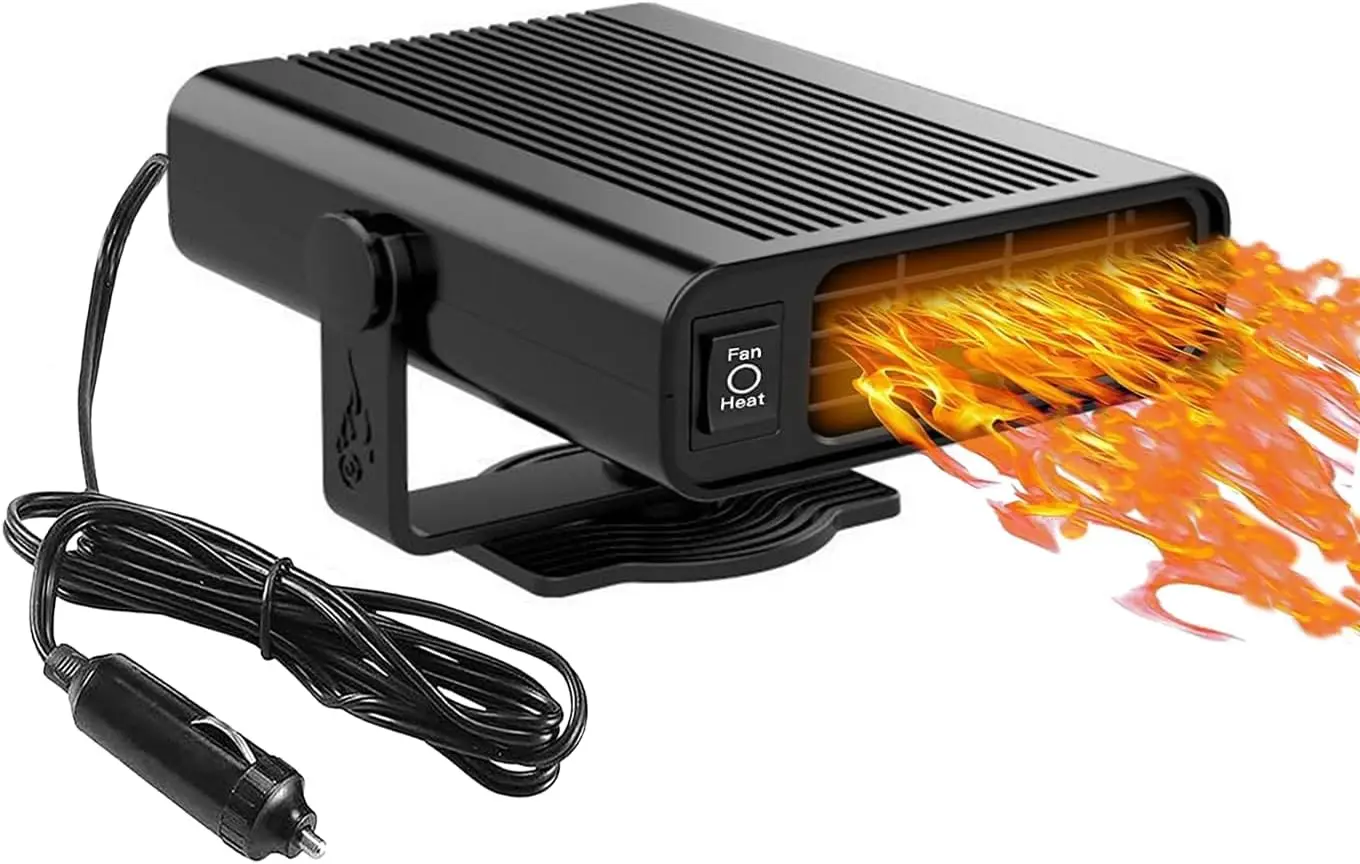 Portable 12V Car Heater & Defroster, 2-in-1 Fast Heating/Cooling, Plug-in Cigarette Lighter Heater
Portable 12V Car Heater & Defroster, 2-in-1 Fast Heating/Cooling, Plug-in Cigarette Lighter Heater