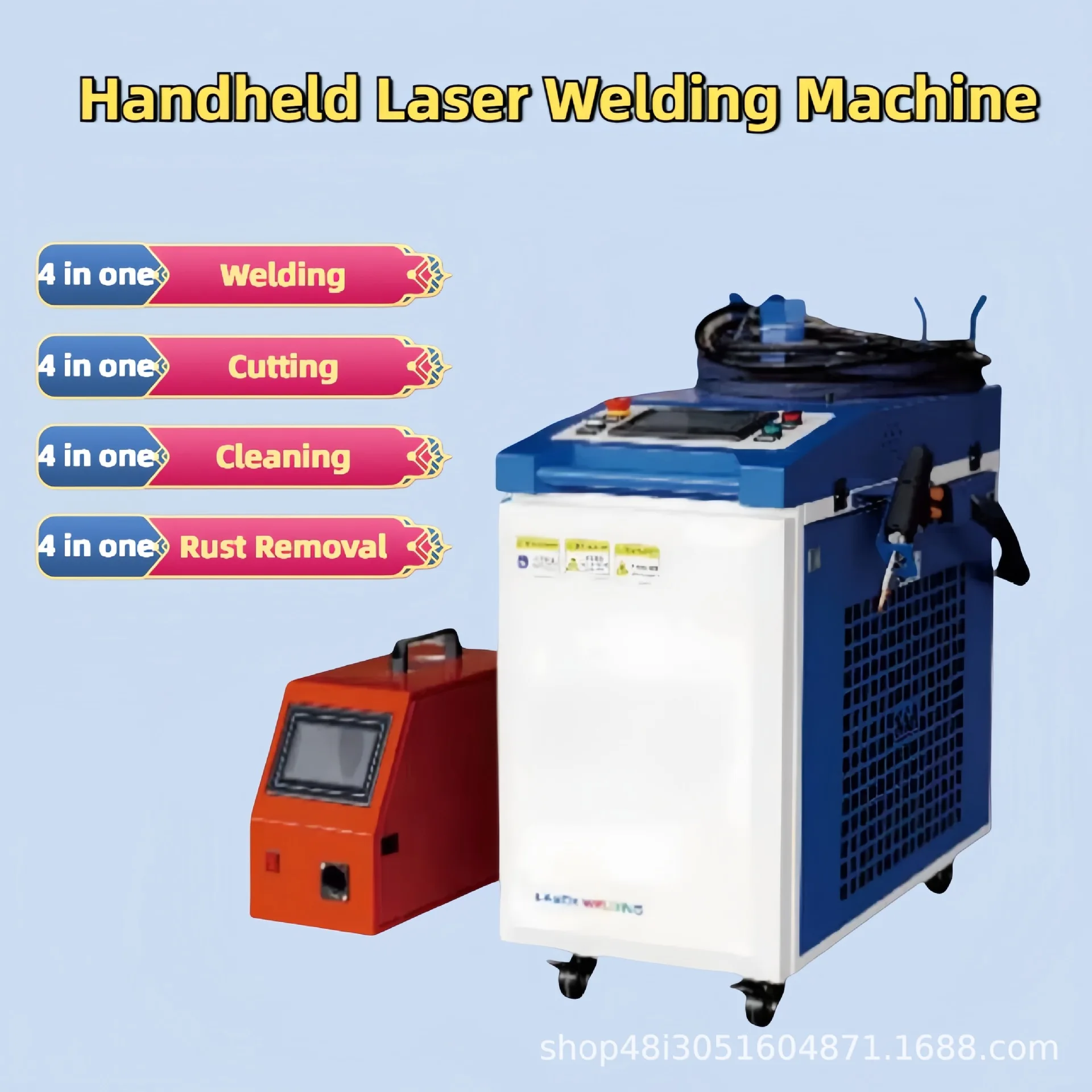 1500W rust removal machine portable stainless steel sheet metal welding machine
1500W rust removal machine portable stainless steel sheet metal welding machine