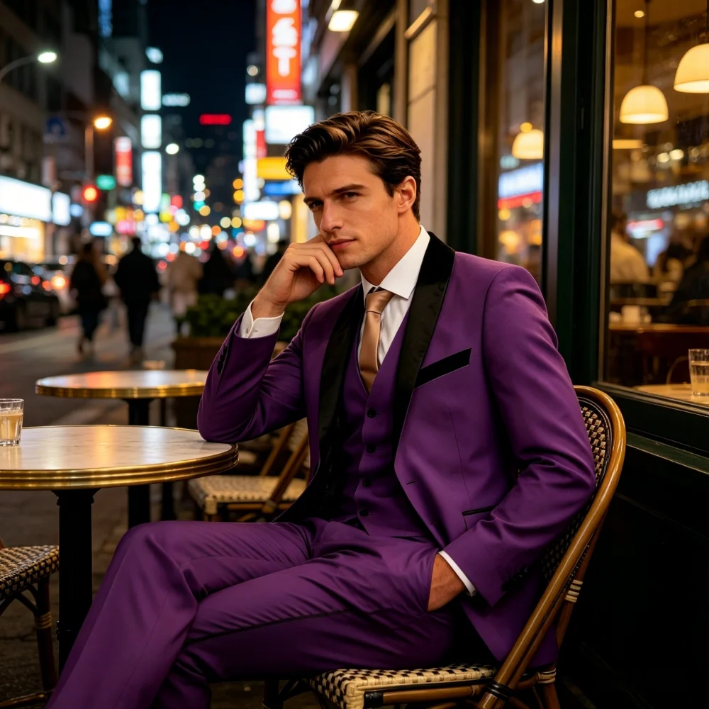 Men's 3-Piece Tuxedo Set Elegant Slim Fit Formal Office Casual Banquet Godfather Suitable for Office Leisure Banquet
Men's 3-Piece Tuxedo Set Elegant Slim Fit Formal Office Casual Banquet Godfather Suitable for Office Leisure Banquet