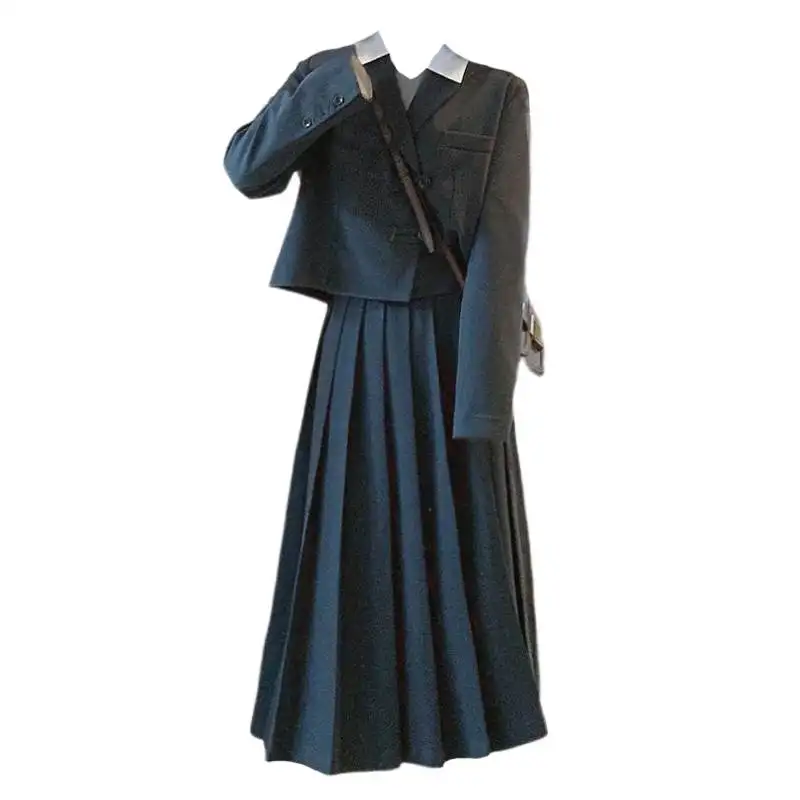 Женский школьный костюм JK очень большого размера, джинт и юбка, комплект из двух предметов, зимняя коллекция, большие размеры
Женский школьный костюм JK очень большого размера, джинт и юбка, комплект из двух предметов, зимняя коллекция, большие размеры