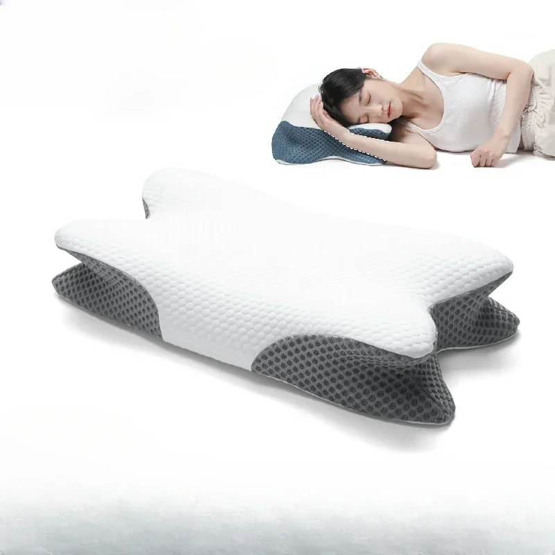Furniture Special-shaped Pillow Memory Slow Rebound Side Sleeping 0 Pressure Cervical Vertebra Pillow Personalized Home Pillow
Furniture Special-shaped Pillow Memory Slow Rebound Side Sleeping 0 Pressure Cervical Vertebra Pillow Personalized Home Pillow