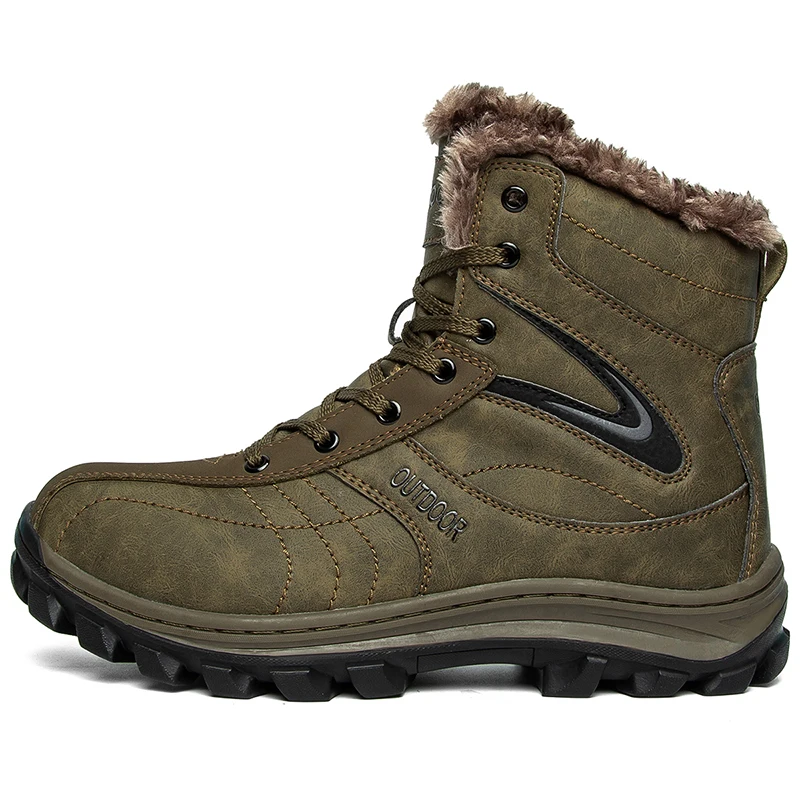 Fashion Winter Men's Boots Super Warm Fur Men Snow Boots Outdoor Non-Slip Rubber Hiking Boots Waterproof Men Ankle Boot
Fashion Winter Men's Boots Super Warm Fur Men Snow Boots Outdoor Non-Slip Rubber Hiking Boots Waterproof Men Ankle Boot