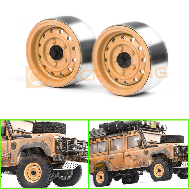 2Pcs 1.9-inch Metal Wheels Hub Beadlock Rim for 1/10 RC Crawler Car Traxxas TRX4 Defender Camel Cup RC4WD D90 AXIAL SCX10 Part
2Pcs 1.9-inch Metal Wheels Hub Beadlock Rim for 1/10 RC Crawler Car Traxxas TRX4 Defender Camel Cup RC4WD D90 AXIAL SCX10 Part