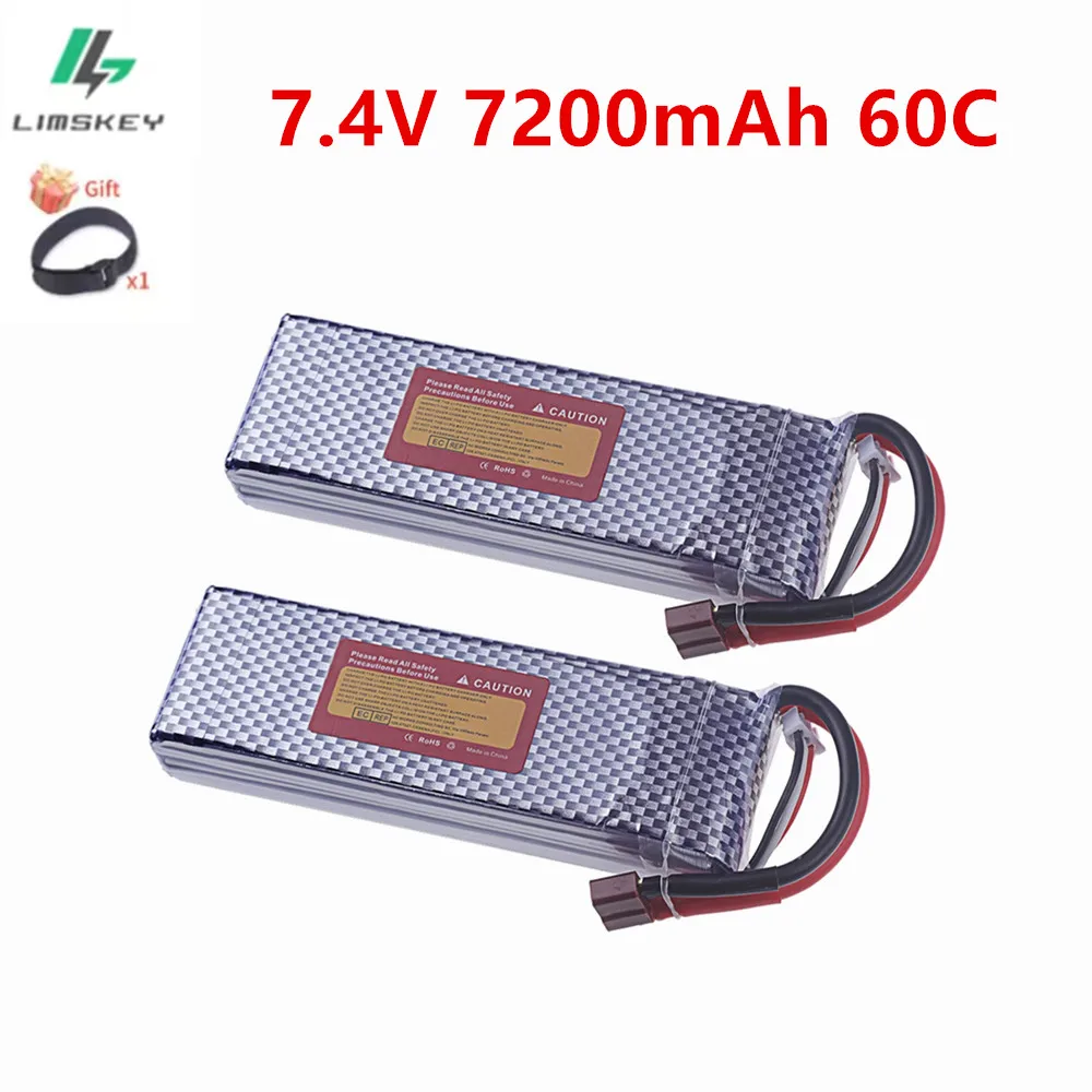 2S LiPo 60C 7200mAh 7.4V Battery With T TRX XT90 XT60 Plug For RC Quadcopter Helicopter RC Cars Boats Drones Spare Parts
2S LiPo 60C 7200mAh 7.4V Battery With T TRX XT90 XT60 Plug For RC Quadcopter Helicopter RC Cars Boats Drones Spare Parts