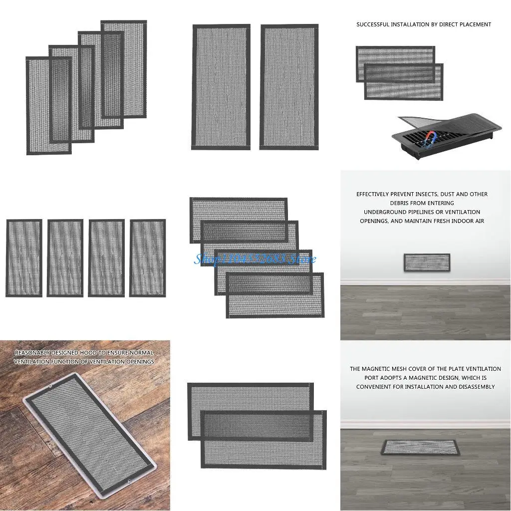 Y6GD 2/4Pcs Air Vent Screen Cover for Wall Ceiling Floor Catch Debris Hair Filters
Y6GD 2/4Pcs Air Vent Screen Cover for Wall Ceiling Floor Catch Debris Hair Filters