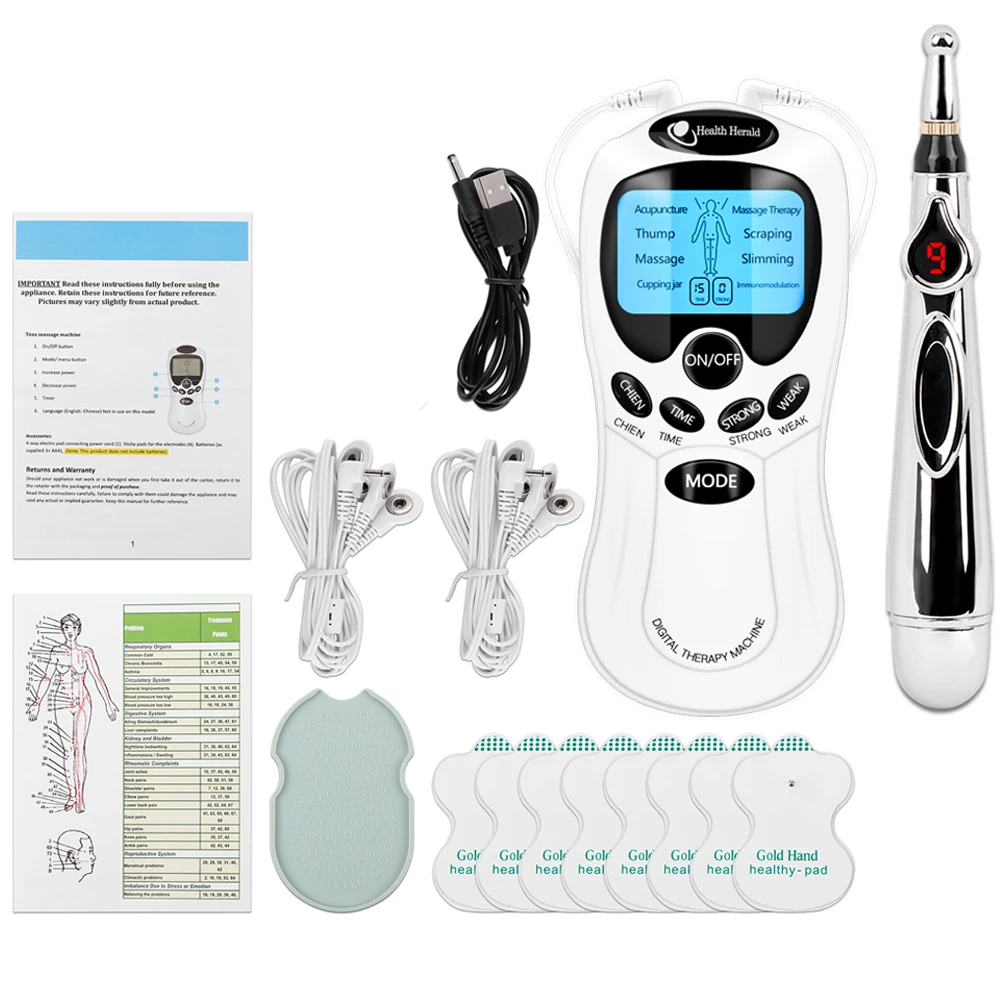EMS Electric Muscle Therapy Stimulator 8 Modes Tens Unit Machine Meridian Physiotherapy Pulse Abdominal Prostate Body Massager
EMS Electric Muscle Therapy Stimulator 8 Modes Tens Unit Machine Meridian Physiotherapy Pulse Abdominal Prostate Body Massager