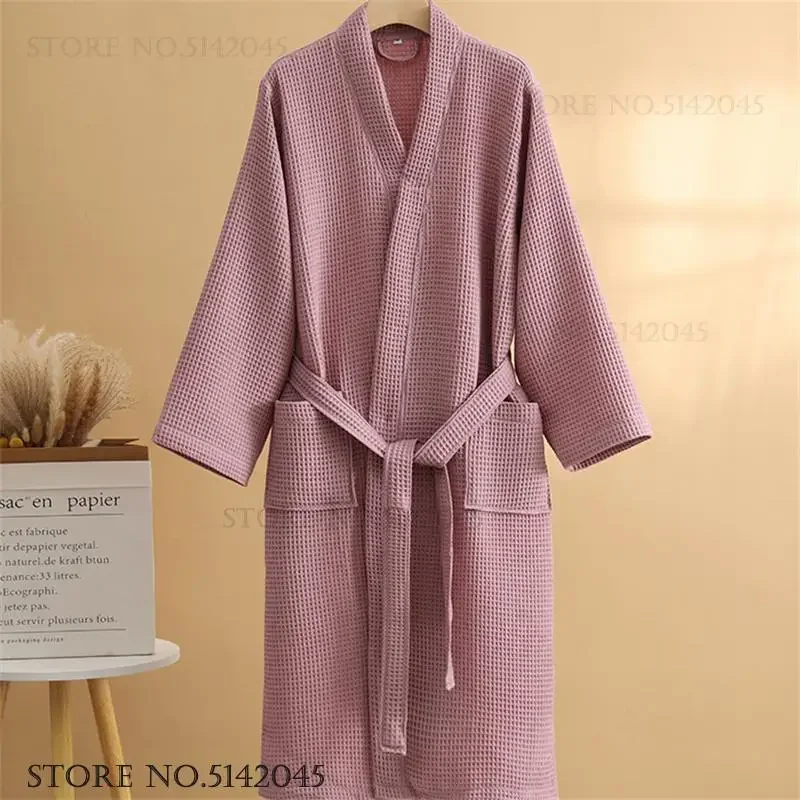 Cotton Waffle Couple Robe Kimono Gown Spring Summer Bathrobe Sleepwear Loose Casual Home Dress Loungewear Solid Color Nightwear
Cotton Waffle Couple Robe Kimono Gown Spring Summer Bathrobe Sleepwear Loose Casual Home Dress Loungewear Solid Color Nightwear