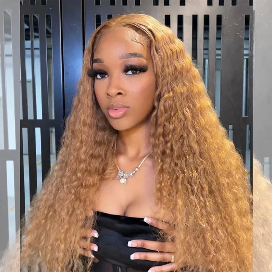 Honey Blonde Human Hair Wig 13x4 13x6 Deep Wave hd Lace Frontal Wig Pre Plucked 30 inch #27 Colored Wig Curly Lace Front Wig
Honey Blonde Human Hair Wig 13x4 13x6 Deep Wave hd Lace Frontal Wig Pre Plucked 30 inch #27 Colored Wig Curly Lace Front Wig